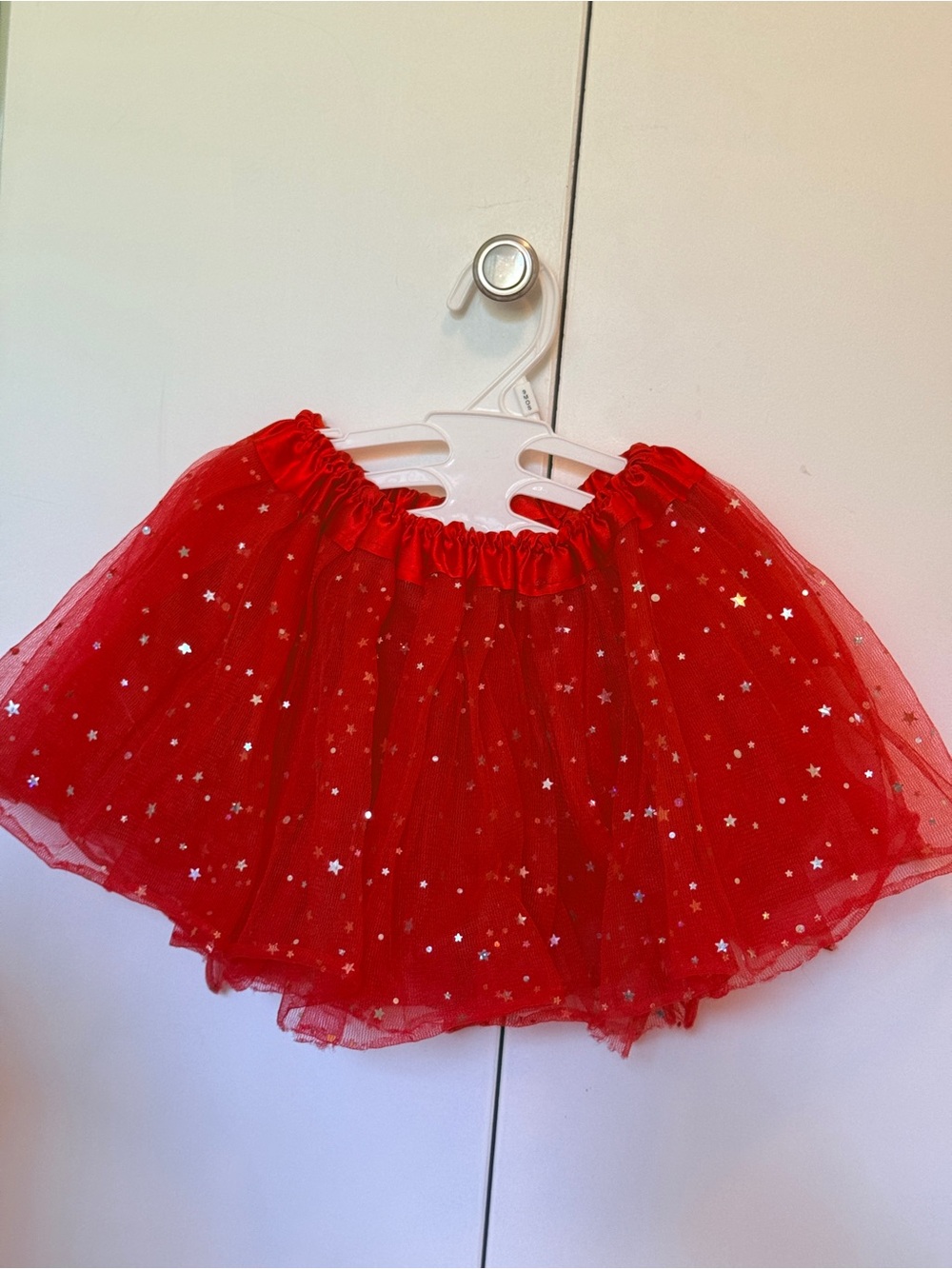 Red Star Tulle Skirt for Kids